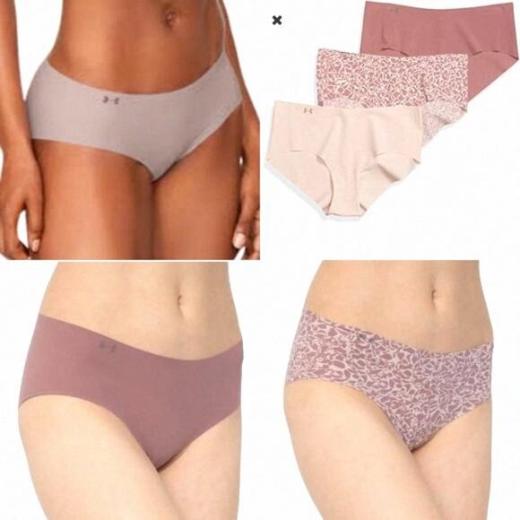 🌹MEGA SALE🌹 Under Armour 3 Pack Pure Stretch Beige 667 1325659 Size Women's - Picture 1 of 13